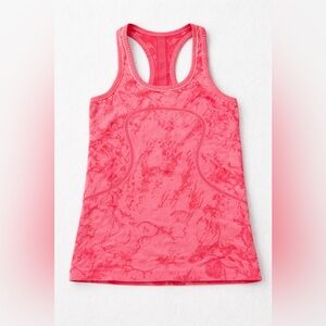 Lululemon Swiftly Tech Racerback Tank Size 6 Pink Coral Camo